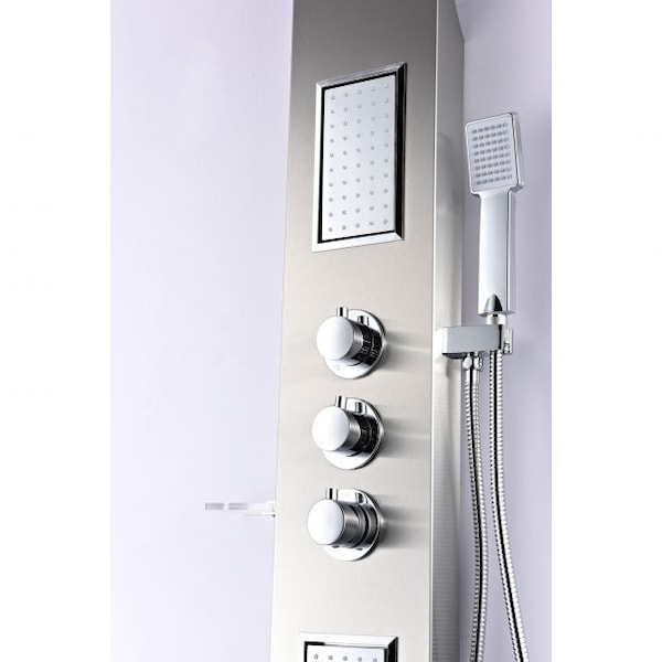 Anzzi Mesmer 58" Shower Panel in Brushed Steel SP-AZ8094 - main